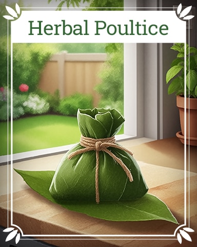 Trizzle Poultice Healing Herbs Badge