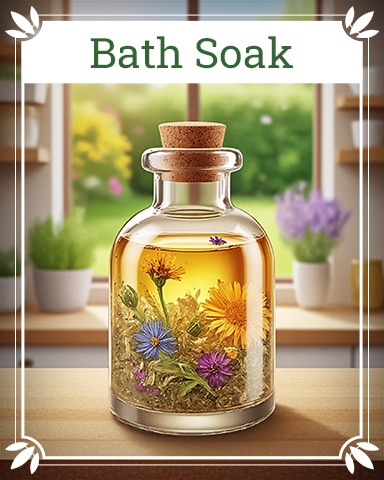 Tri-Peaks Solitaire HD Bath Soak Healing Herbs Badge