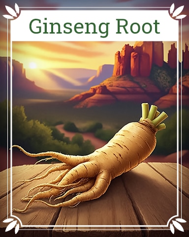 Pogo Ginseng Root Healing Herbs Badge