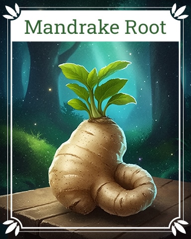Pogo Mandrake Root Healing Herbs Badge