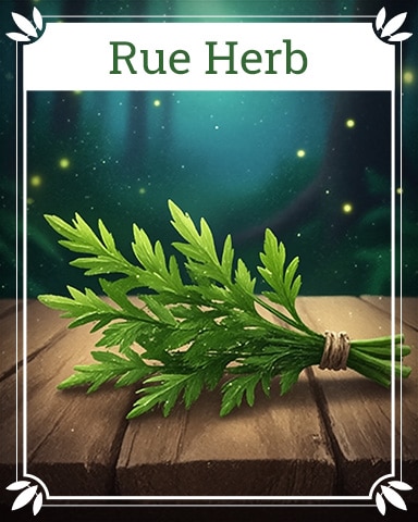 Pogo Rue Herb Healing Herbs Badge