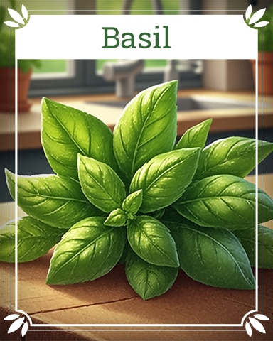 Pogo Basil Healing Herbs Badge
