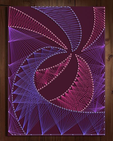 Dice City Roller HD Elegant Spirals Nail and String Art Badge