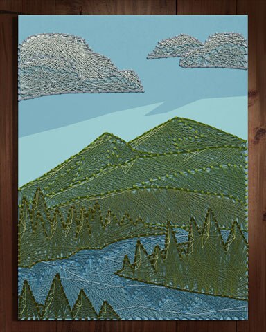 Mahjong Safari HD Lush Landscape Nail and String Art Badge