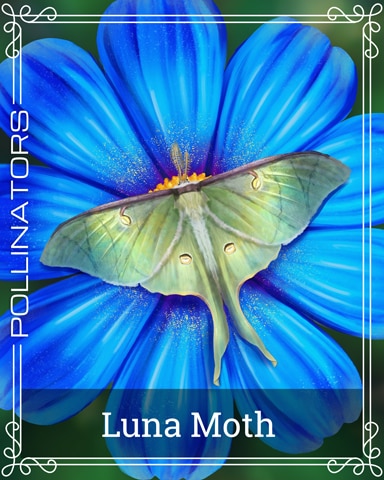 Pogo Slots Luna Moth Pollinators Badge