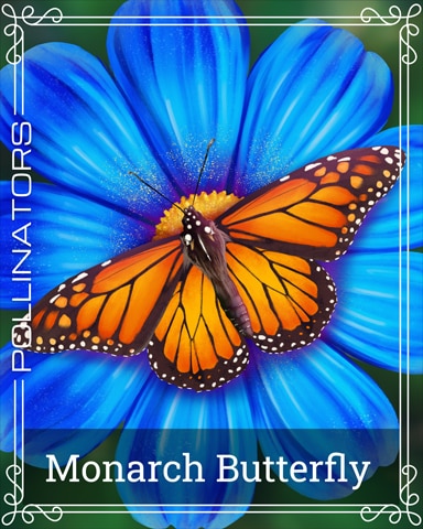 Pogo Monarch Butterfly Pollinators Badge