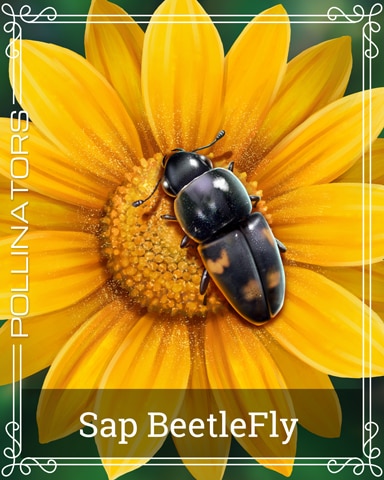 Pogo Sap Beetle Fly Pollinators Badge