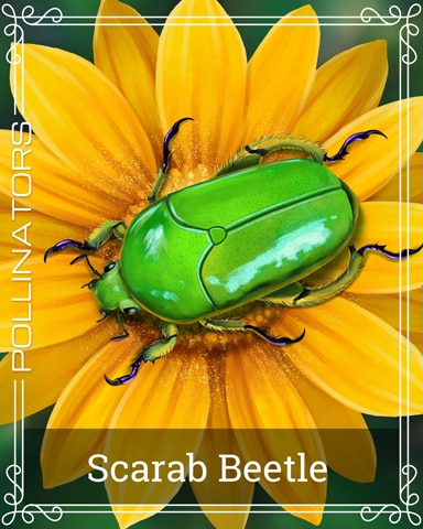 Scarab Beetle Pollinators Badge - Jigsaw Treasure Hunter HD