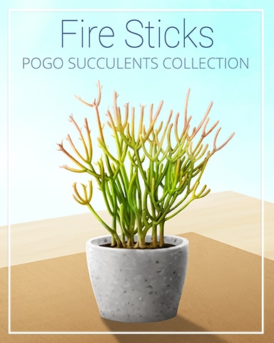 Fire Sticks Succulent Badge - Word Whomp HD