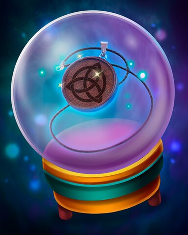 Wooden Amulet Badge - Claire Hart: Secret in the Shadows