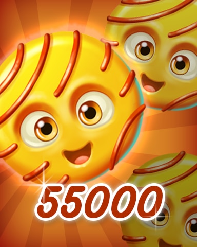Cookie Connect Yellow Cookie 55000 Badge