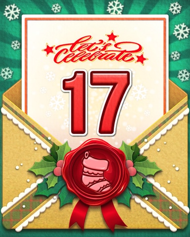 Joyful Holiday 17 Badge - Jet Set Solitaire