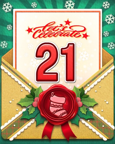 Joyful Holiday 21 Badge - Bejeweled Stars