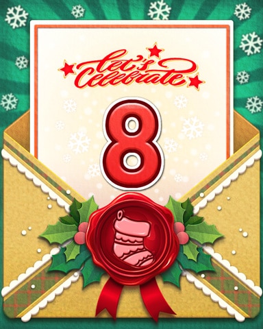 Joyful Holiday 8 Badge - Yahtzee! Wild