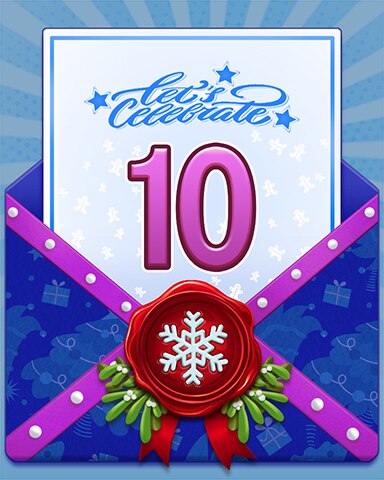 New Year Celebration 10 Badge