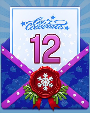 New Year Celebration 12 Badge