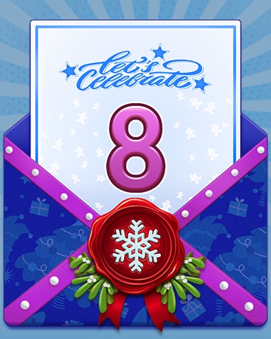 New Year Celebration 8 Badge