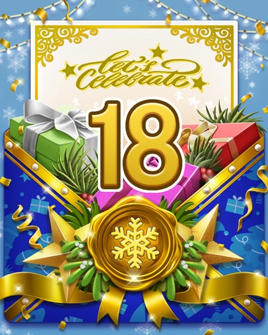 New Year Celebration 18 Badge