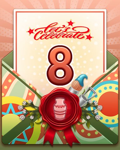 MONOPOLY Sudoku Pottery Painting Party 8 Badge