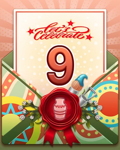 Solitaire Blitz Pottery Painting Party 9 Badge