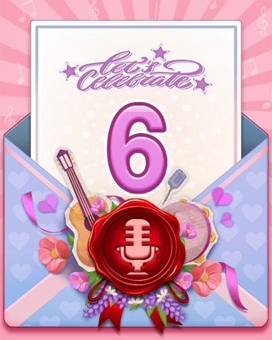 Private Concert Celebration 6 Badge - Mahjong Safari HD