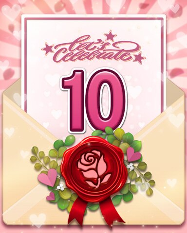 Venice Valentine 10 Badge - MONOPOLY Sudoku