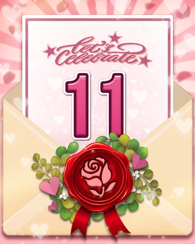 Venice Valentine 11 Badge - Poppit! Bingo