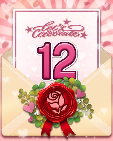 Venice Valentine 12 Badge - Mahjong Sanctuary