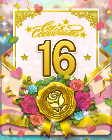 Venice Valentine 16 Badge - Tri Peaks Solitaire HD