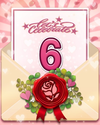 Venice Valentine 6 Badge - Claire Hart: Secret in the Shadows