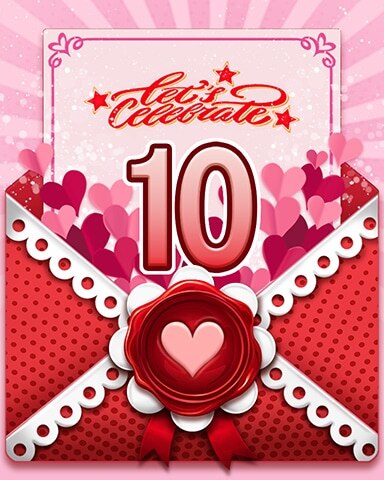 Love's Aflutter 10 Badge - Quinn's Aquarium