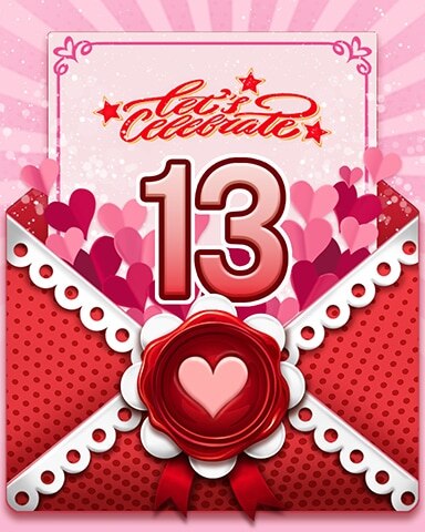 Love's Aflutter 13 Badge - Jigsaw Treasure Hunter HD