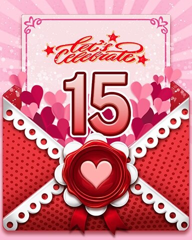 Love's Aflutter 15 Badge - Garden Blast