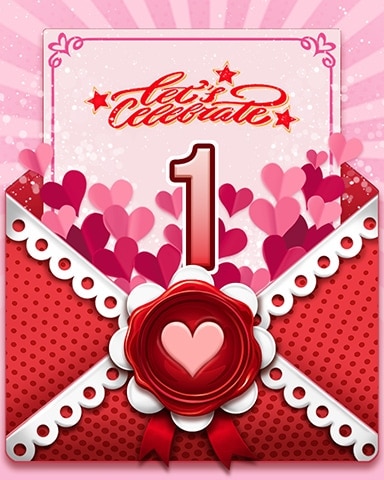 Love's Aflutter 1 Badge - Sweet Tooth Town