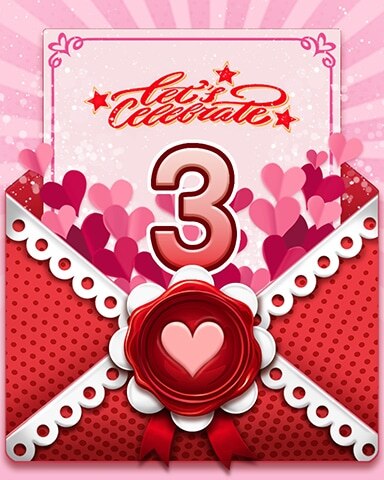Love's Aflutter 3 Badge - Word Whomp HD