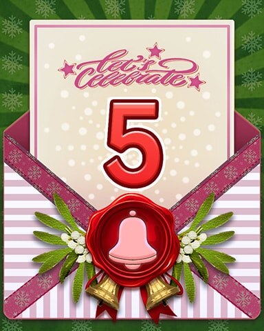 Holiday Ball 5 Badge - Pogo Slots
