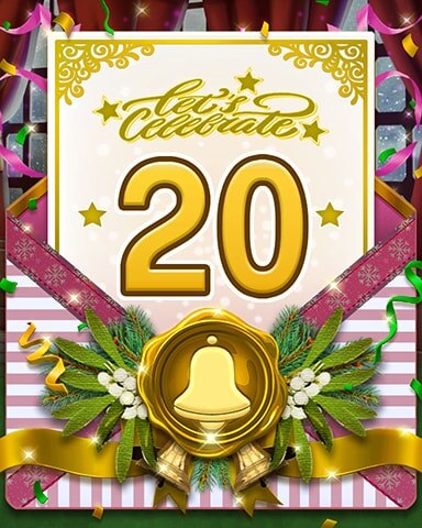 Holiday Ball 20 Badge - Garden Blast