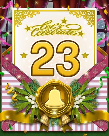 Holiday Ball 23 Badge - Boggle Bash 2