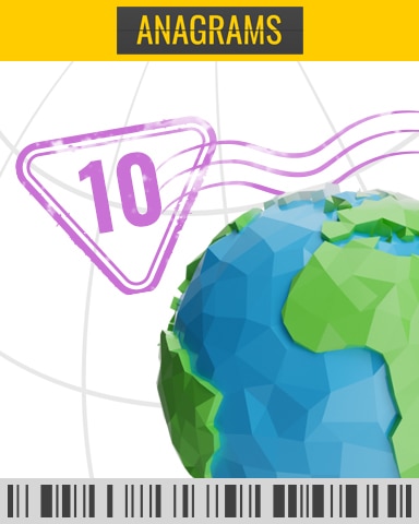 Anagrams In-Flight Challenge 1 - 10 Badge