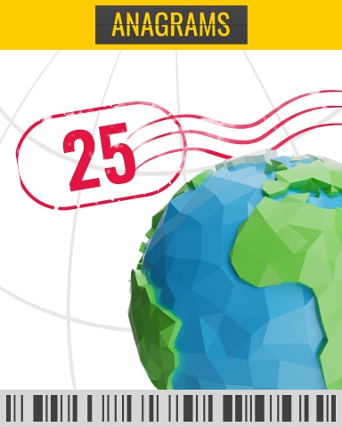 Anagrams Departure Challenge 21 - 25 Badge