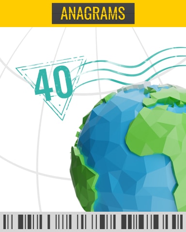 Airport Timed Challenge 40 Badge - Anagrams