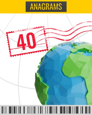 Cockpit Timed Challenge 40 Badge - Anagrams