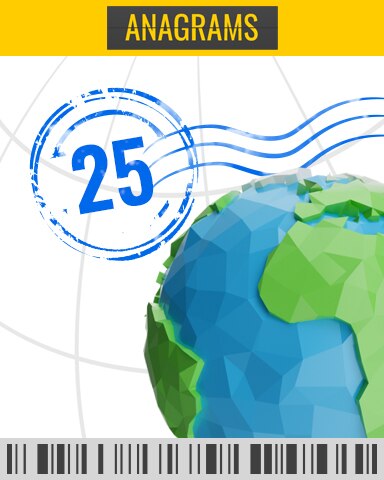 Anagrams Runway Challenge 25 Badge