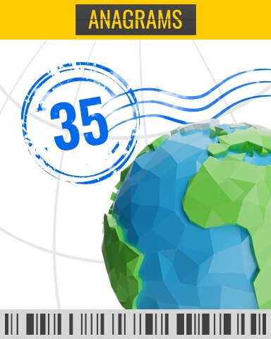 Anagrams Runway Challenge 35 Badge