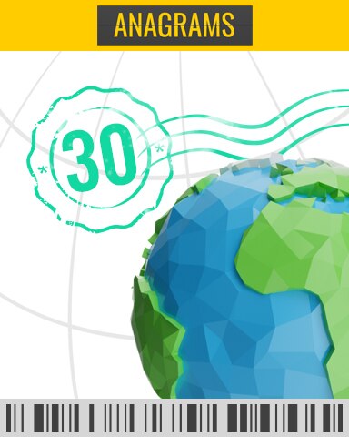 Anagrams Runway Timed Challenge 30 Badge