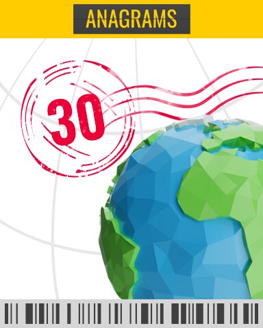 Anagrams Tailwind Challenge 30 Badge