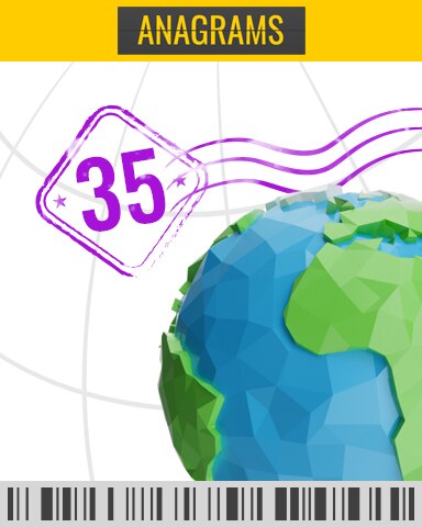 Anagrams Tailwind Timed Challenge 35 Badge