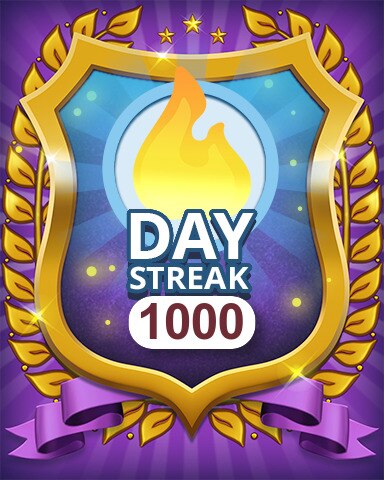 Pogo Daily Sudoku Daily Streak 1000 Badge