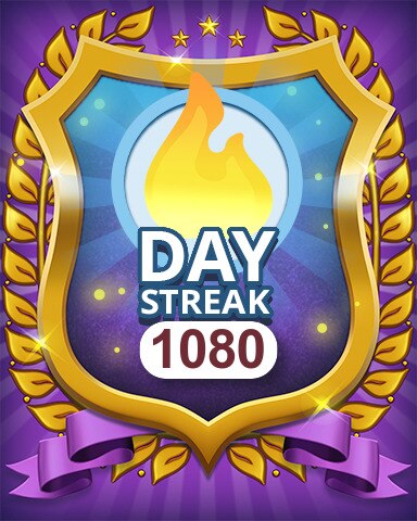 Pogo Daily Sudoku Daily Streak 1080 Badge