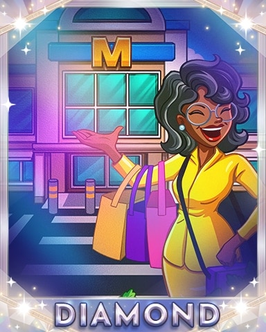 Dice City Roller HD Mall Shopping Diamond Badge